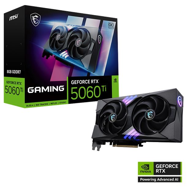 P.VIDEO ASUS RTX 5060 8GB OC X 2 DUAL FAN