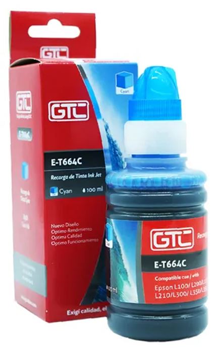 CART.GTC P/EPSON T664 CYAN