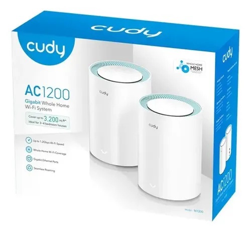 CUDY MESH ROUTER M1300 PACK X 2 MESH AC1200 GIGAB