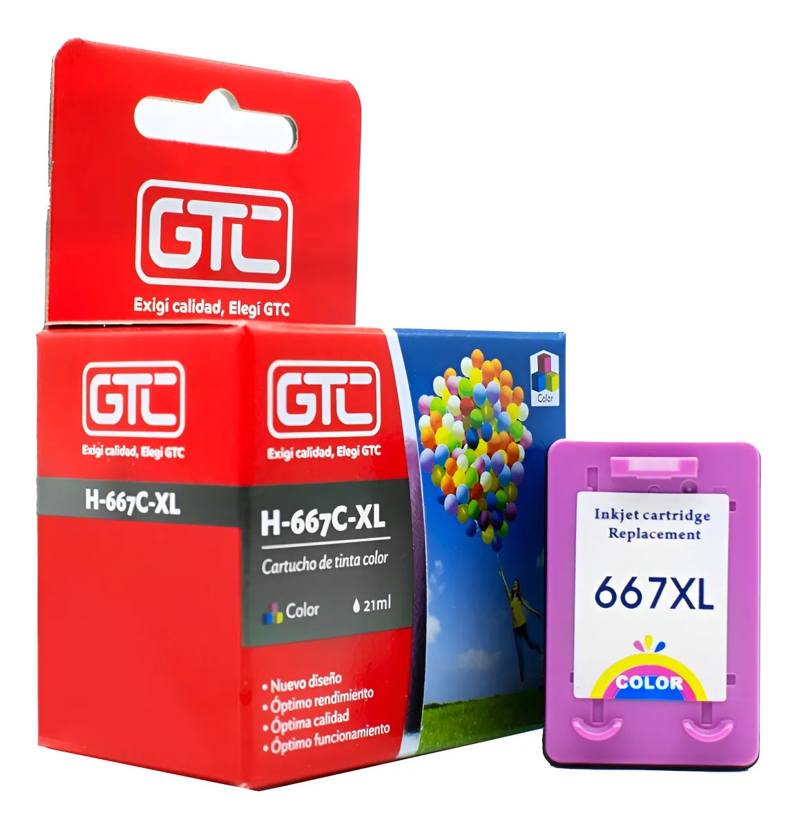 CART.GTC P/HP #667XL COLOR
